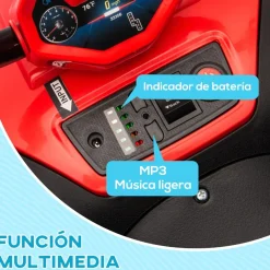 Quad eléctrico para niños Rojo y Negro*AIYAPLAY Discount