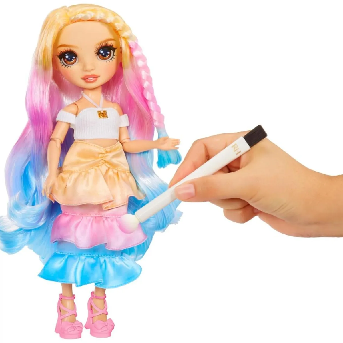 Discount Rainbow High - Watercolor & Create DIY - Muñeca ojos castaños Muñecas