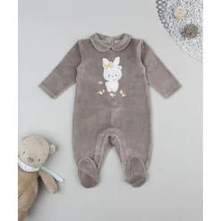 Clearance Ranita niña marrón con flores allover Ropa Y Accesorios·Peleles|Recién Nacido·Ropa Y Accesorios