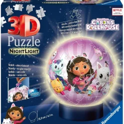 New Ravensburger - 3D Puzzle Nightlamp Ball con Luces, 72 Piezas ㅤ Juegos Y Puzzles