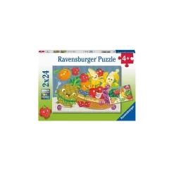 Ravensburger - Frutas y verduras felices - Pack 2x24 piezas*RAVENSBURGER IBÉRICA New