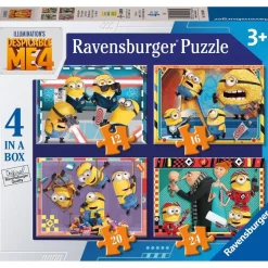 - Gru - Puzzle 4 in a box Mi Villano Favorito 4*RAVENSBURGER New