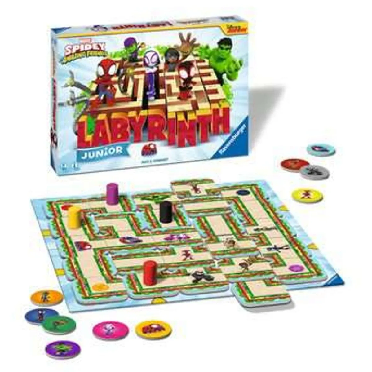 Best Ravensburger - Juego de mesa Junior Labyrinth Spidey & Friends ㅤ Friki Zone|Juegos Y Puzzles
