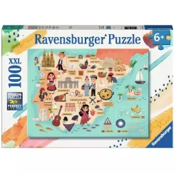 Ravensburger - Mapa de España y Portugal - Puzzle 100 piezas XXL*RAVENSBURGER IBÉRICA Sale
