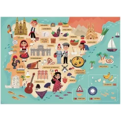 Ravensburger - Mapa de España y Portugal - Puzzle 100 piezas XXL*RAVENSBURGER IBÉRICA Sale