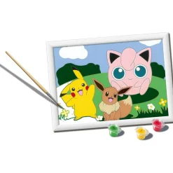 Best Ravensburger - Pokemon - Kit creativo para pintar por números Pokémon Classic Serie D ㅤ Arte Y Manualidades