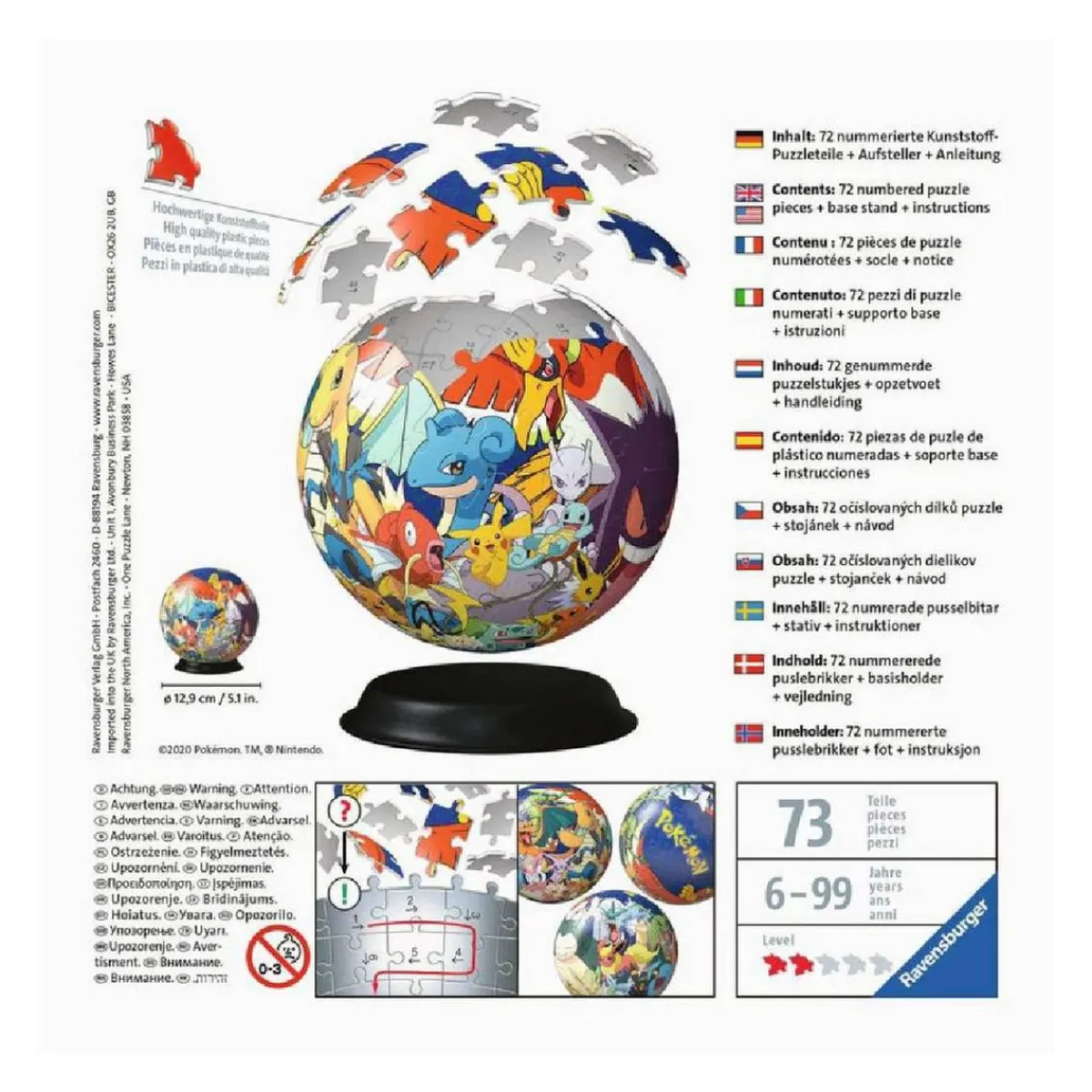 Ravensburger - Pokemon - Puzzle 3D - Ball*RAVENSBURGER IBÉRICA Discount