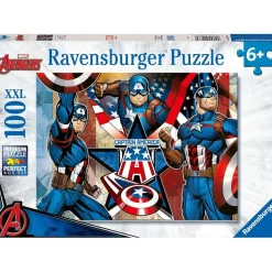 Ravensburger - Puzzle 100 piezas XXL Capitán América*RAVENSBURGER IBÉRICA Sale