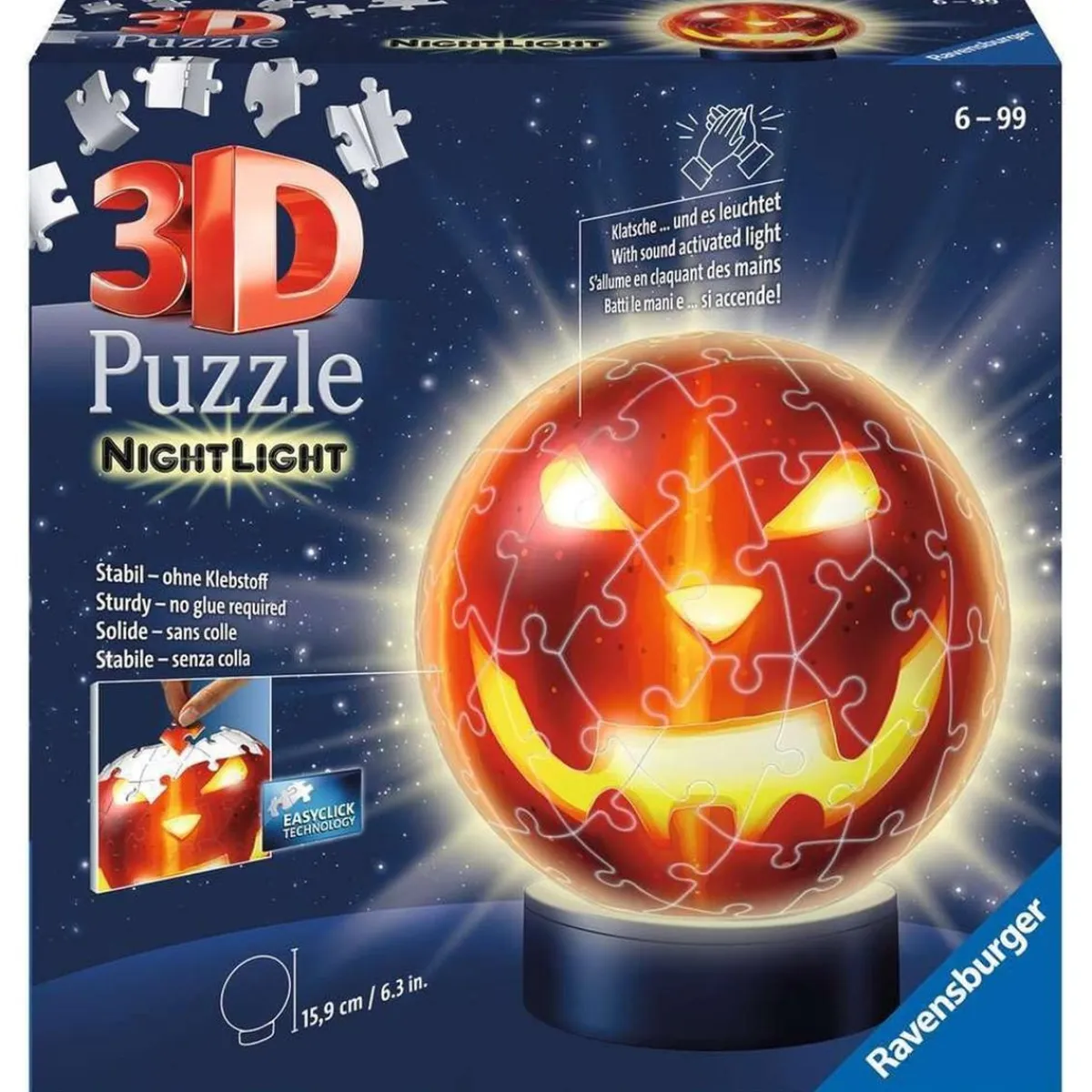 Sale Ravensburger - Puzzle 3D lámpara calabaza Halloween Juegos Y Puzzles
