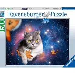 Outlet Ravensburger - Puzzle de gatos volando en el espacio, 1500 piezas ㅤ Juegos Y Puzzles