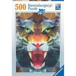 Ravensburger - Puzzle de polígonos con rugido de león, 500 piezas ㅤ*RAVENSBURGER IBÉRICA Best