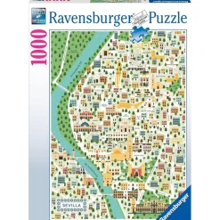 Ravensburger - Puzzle Mapa Sevilla, 1000 Piezas ㅤ*RAVENSBURGER IBÉRICA Outlet