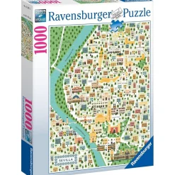 Ravensburger - Puzzle Mapa Sevilla, 1000 Piezas ㅤ*RAVENSBURGER IBÉRICA Outlet