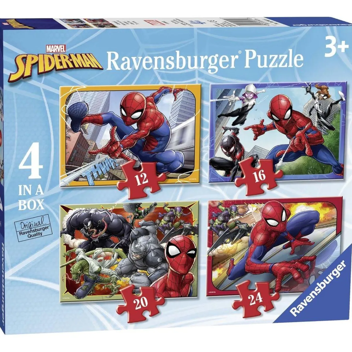 - Spider-man - Puzzle 4 in a Box Juegos Y Puzzles