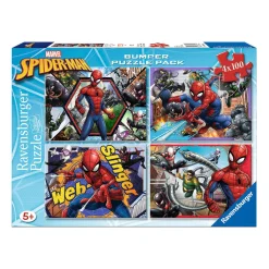 Clearance - Spider-Man - Pack Puzzles 4x100 Piezas Juegos Y Puzzles