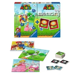 Outlet Ravensburger-Super Mario-Pack juego de memoria + 3 puzzles Friki Zone|Juegos Y Puzzles
