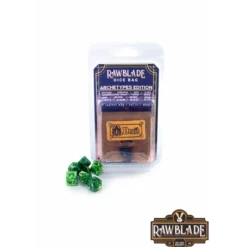 Rawblade - Dados y bolsa de cuero Druida*LAST LEVEL Clearance