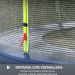 Red de seguridad para trampolín Ø244 Verde Camas Elásticas
