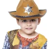 - Sombrero de sheriff con placa frontal para disfraces XS ㅤ*RUBIE'S Outlet