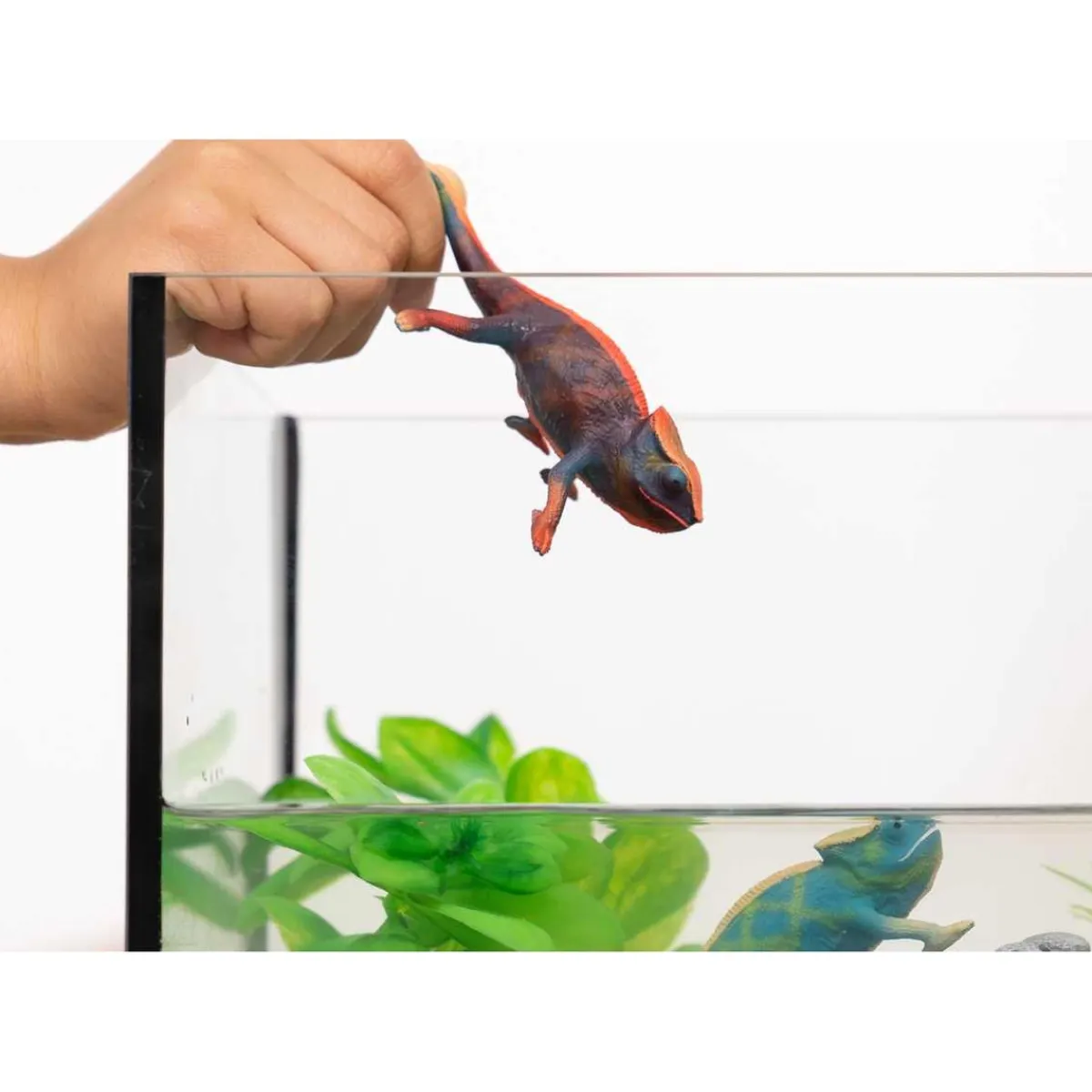 - Figura de camaleón vida salvaje para niños ㅤ Coleccionables Y Mini Mundos