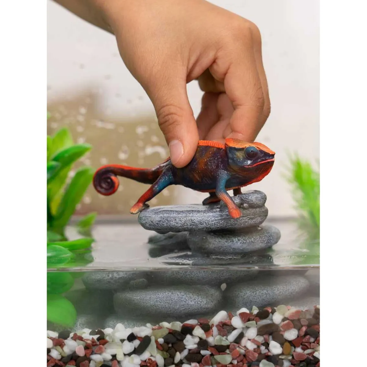 - Figura de camaleón vida salvaje para niños ㅤ Coleccionables Y Mini Mundos