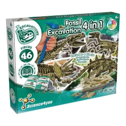 Science4you - Excavaciones fósiles 4 en 1*SCIENCE FOR YOU Clearance