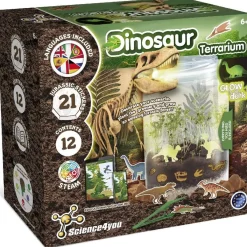 Science4you - Kit de terrario con juguetes de dinosaurios y pegatinas jurásicas ㅤ*SCIENTIFIC TOYS Best
