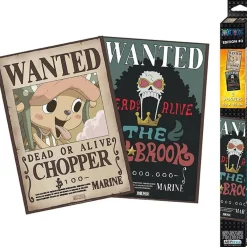 Set 2 posters One Piece - Chibi Wanted Brook & Chopper 52x38*ABYSSE CORP Discount