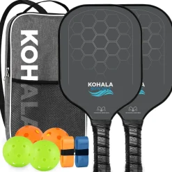 Online Set 2 Raquetas Pickleball Paddle de Carbono Deportes