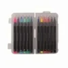 Set de 12 rotuladores con punta de pincel, fibra de nailon y trazos variables ㅤ*TOYS "R" US