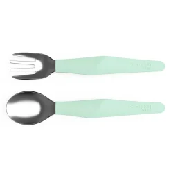 Hot Set de cubiertos para bebé menta Preparación Comida Y Accesorios·Platos Y Cubiertos Infantiles
