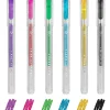 New Set de mini bolígrafos de gel con purpurina, multicolor ㅤ Estilo De Vida