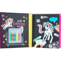 Set libro de colorear neón Ylvi*DEPESCHE Clearance