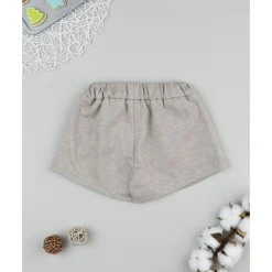 Hot Shorts de niña beige con corazones de strass Niña·Bebé Niña 3-36 Meses|Bebé Niña 3-36 Meses·Vaqueros, Pantalones Y Petos