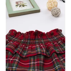 Outlet Shorts niña tartán rojo con volante Niña·Bebé Niña 3-36 Meses|Bebé Niña 3-36 Meses·Vaqueros, Pantalones Y Petos