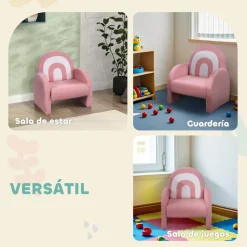 New Sillón infantil Arcoíris Rosa Estilo De Vida