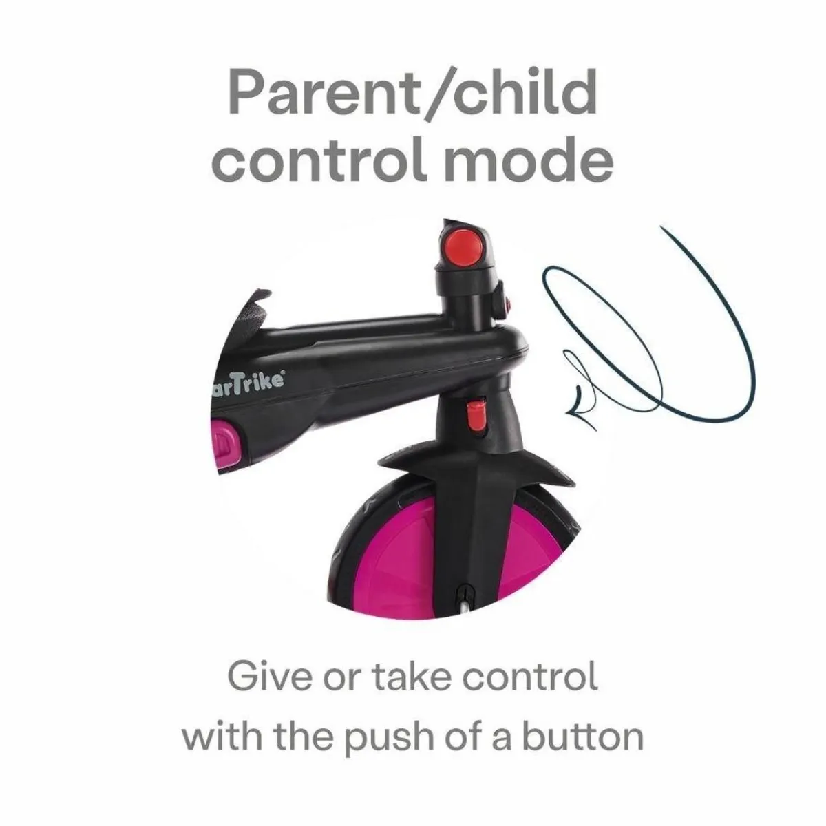 STR 3 Plus Pink – Triciclo evolutivo*SMARTRIKE New
