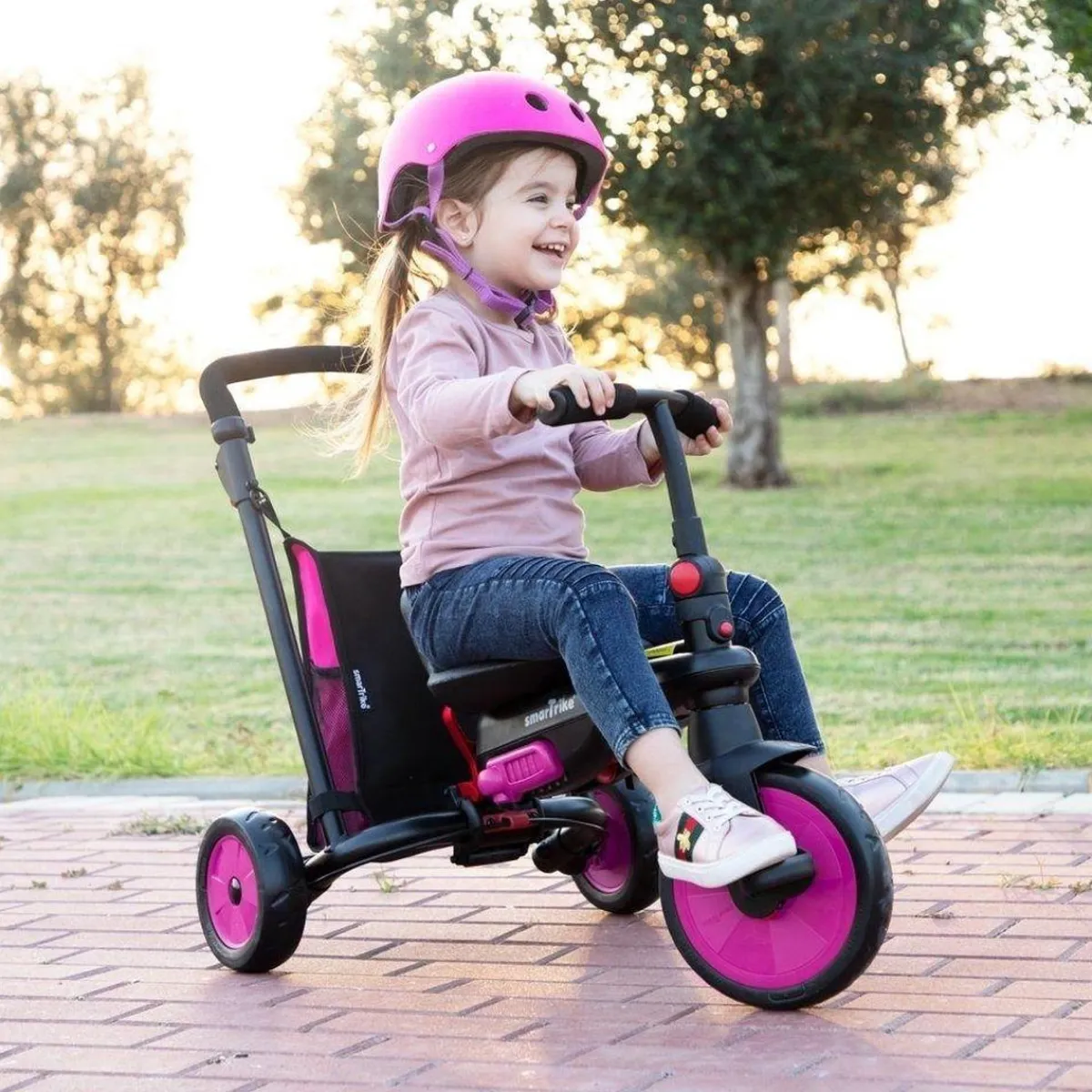 STR 3 Plus Pink – Triciclo evolutivo*SMARTRIKE New