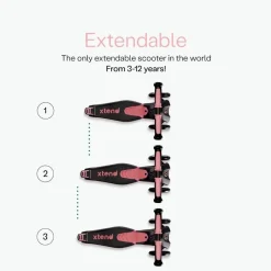 Best Xtend Scooter+Ride On Salmon Pink Motos Y Triciclos