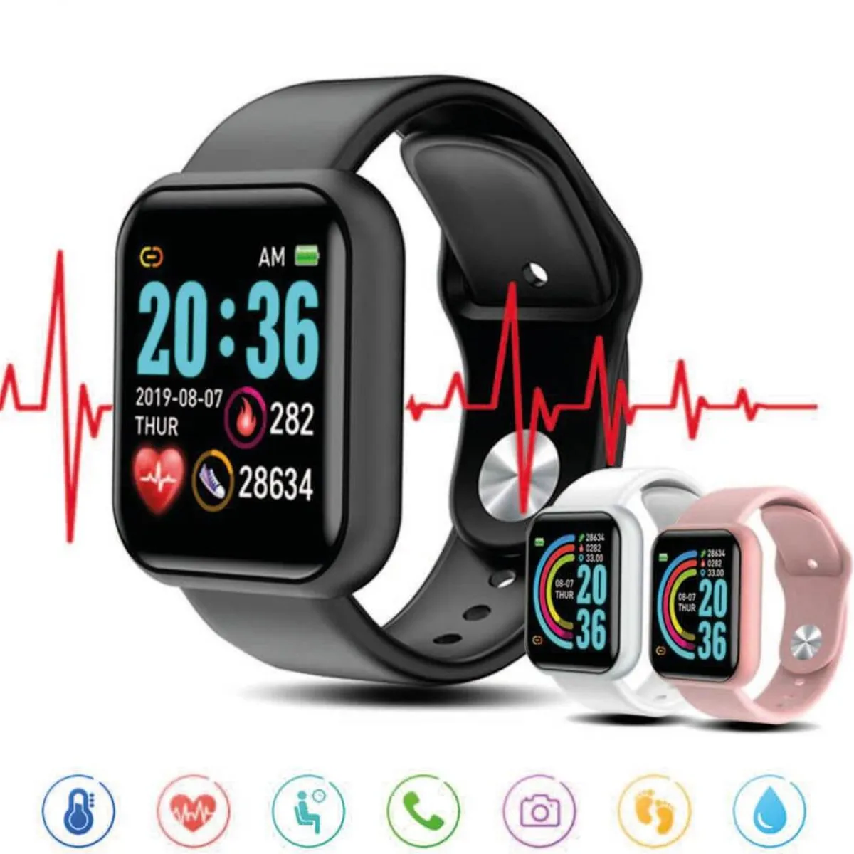 Smartwatch Reloj inteligente L8 Rosa*KLACK EUROPE Online