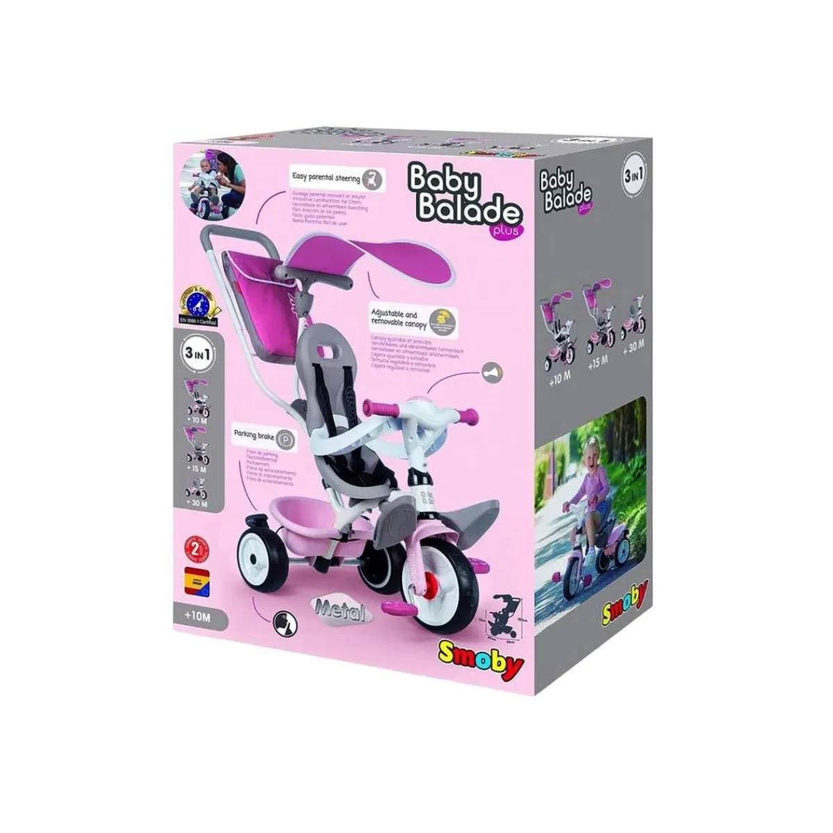 Discount - Triciclo Baby Balade Plus rosa Motos Y Triciclos