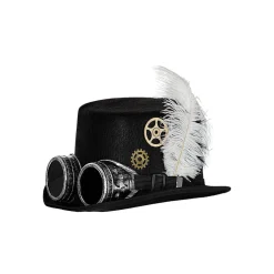 Sale Sombrero de Steampunk con gafas Halloween|Disfraces