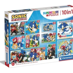 Discount Sonic - Puzzles 10 en 1 Supercolor Juegos Y Puzzles