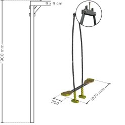 Best - Balancín para 2 (Gama objective nature) Columpios
