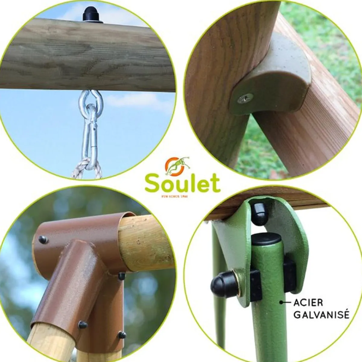 Sale - Columpio de madera Narcisse Columpios