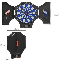 Sportnow - Diana electrónica plegable 31 juegos*Outsunny