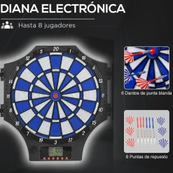 Sportnow - Diana electrónica plegable 31 juegos*Outsunny