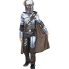 Hot Star Wars - Disfraz ecológico de Mandalorian M (9-10 años) Disfraces|Halloween