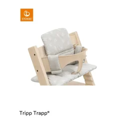 Discount - Cojín para silla Tripp Trapp gris con estrellas Tronas·Accesorios Tronas