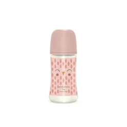 - Bonhomia biberón con tetina sx pro +3 meses 270ml búho rosa Biberones Y Chupetes·Biberones